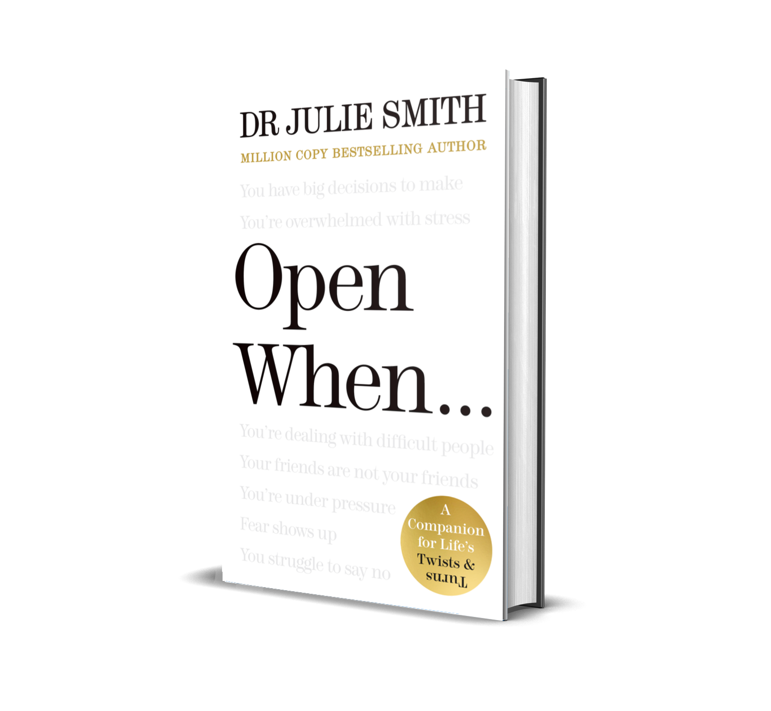 Open When… by Dr Julie Smith — hardback book
